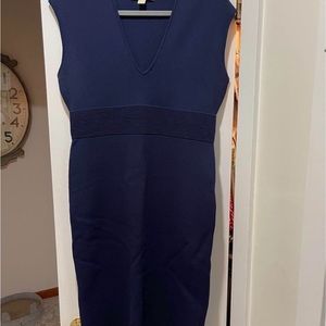 Navy Michael Kors dress/ goes to the knee Size large worn once